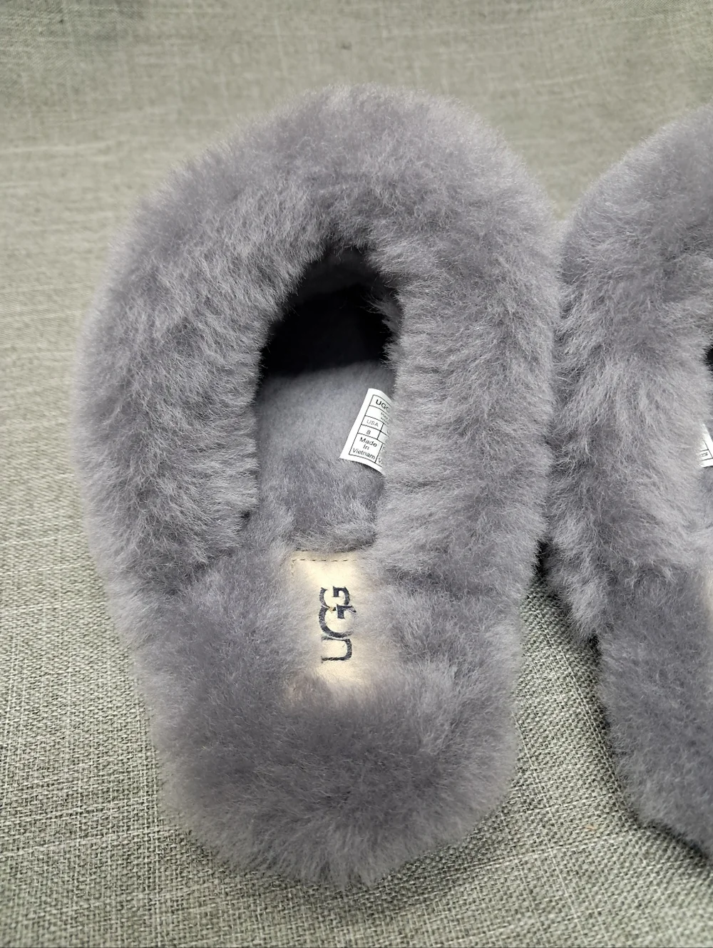 UGG Scuffette ii Navy/Grey Suede Slip On Slippers Womens Size 8 - Picture 13 of 14
